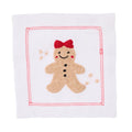 Gingerbread Embroidered Cocktail Napkin by Deborah Rhodes