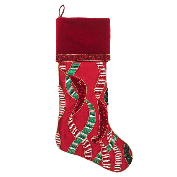 Merry Garland Stocking