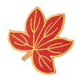 Harvest Leaf Embroidered Coasters by Deborah Rhodes