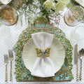 Arbor Napkin Ring in Blue & Green by Kim Seybert