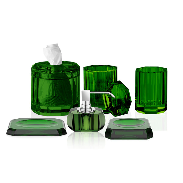 Kristall Vanity Set in English Green
