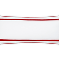 Louise Pique Lumbar Pillow Cover by Matouk Collection