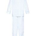 Aqua Shells Long Pajama Set