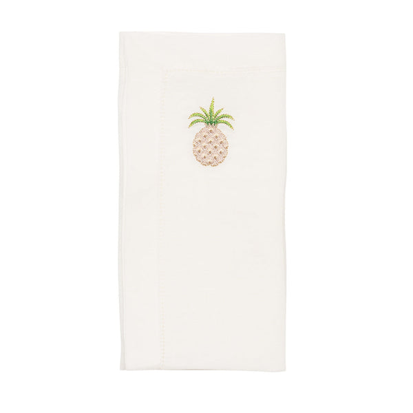 Pineapple Napkin in White & Multi