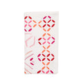 Malta Napkin in White, Pink & Orange by Kim Seybert