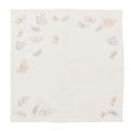 Monarch Garden Napkin in White & Iridescent