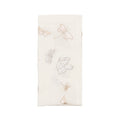 Monarch Garden Napkin in White & Iridescent