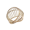 Cage Napkin Ring in Gold by Kim Seybert