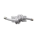 Rope Knot Napkin Ring in Silver by Kim Seybert