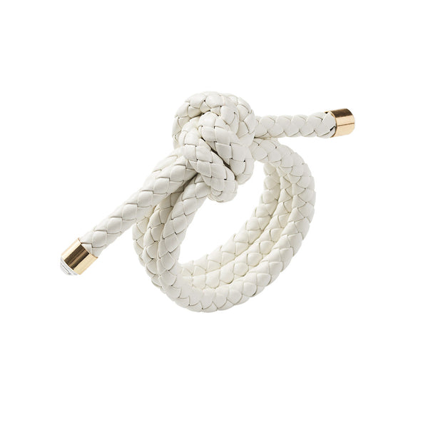 Rope Knot Napkin Ring in White