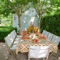 Watercolor Ikat Tablecloth in Rust
