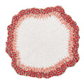 Reef Chic Placemat in White, Coral & Turquoise