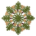 Verve Placemat in Green & Natural by Kim Seybert