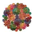 Patchwork Daisy Round Placemat by Deborah Rhodes