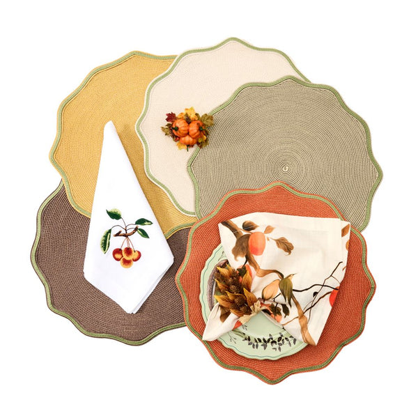 Rustic Piped Oxford Placemat