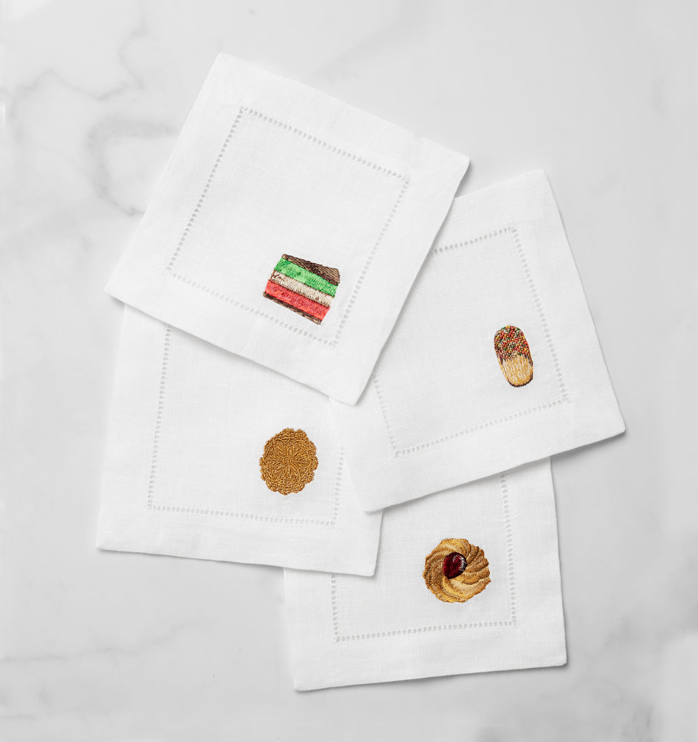 Biscotto Cocktail Napkins by SFERRA