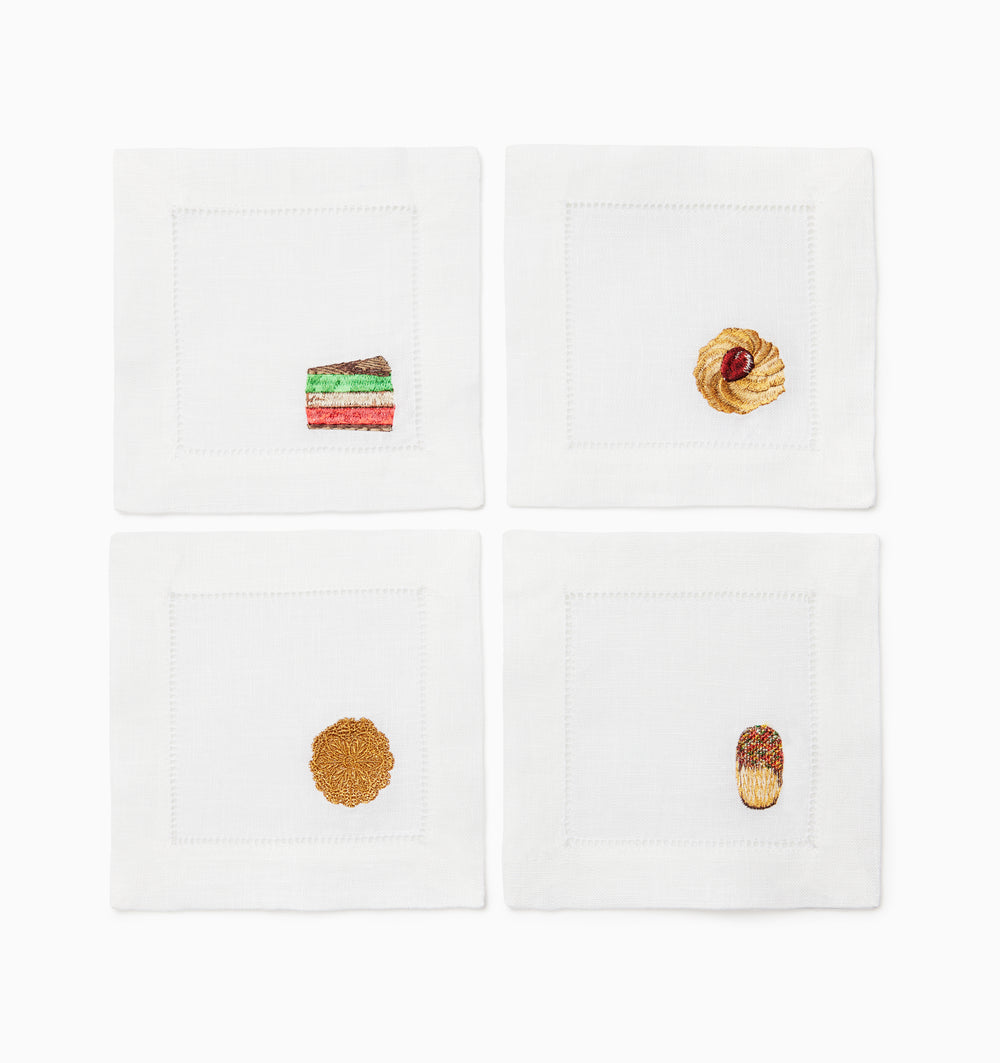Biscotto Cocktail Napkins by SFERRA