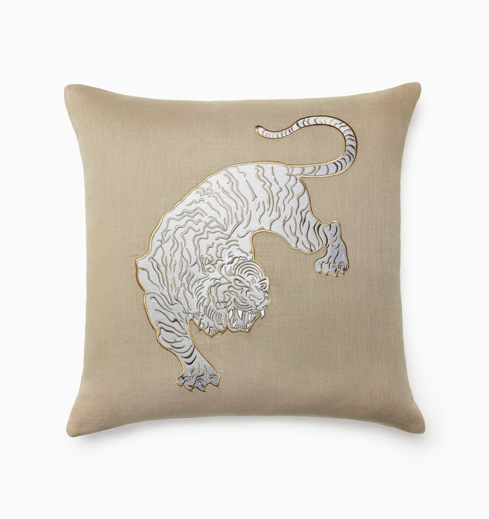 Siberian Tiger Decorative Pillow by SFERRA