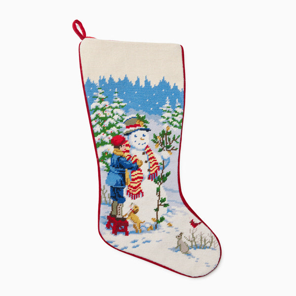 Snowman Boy Stocking
