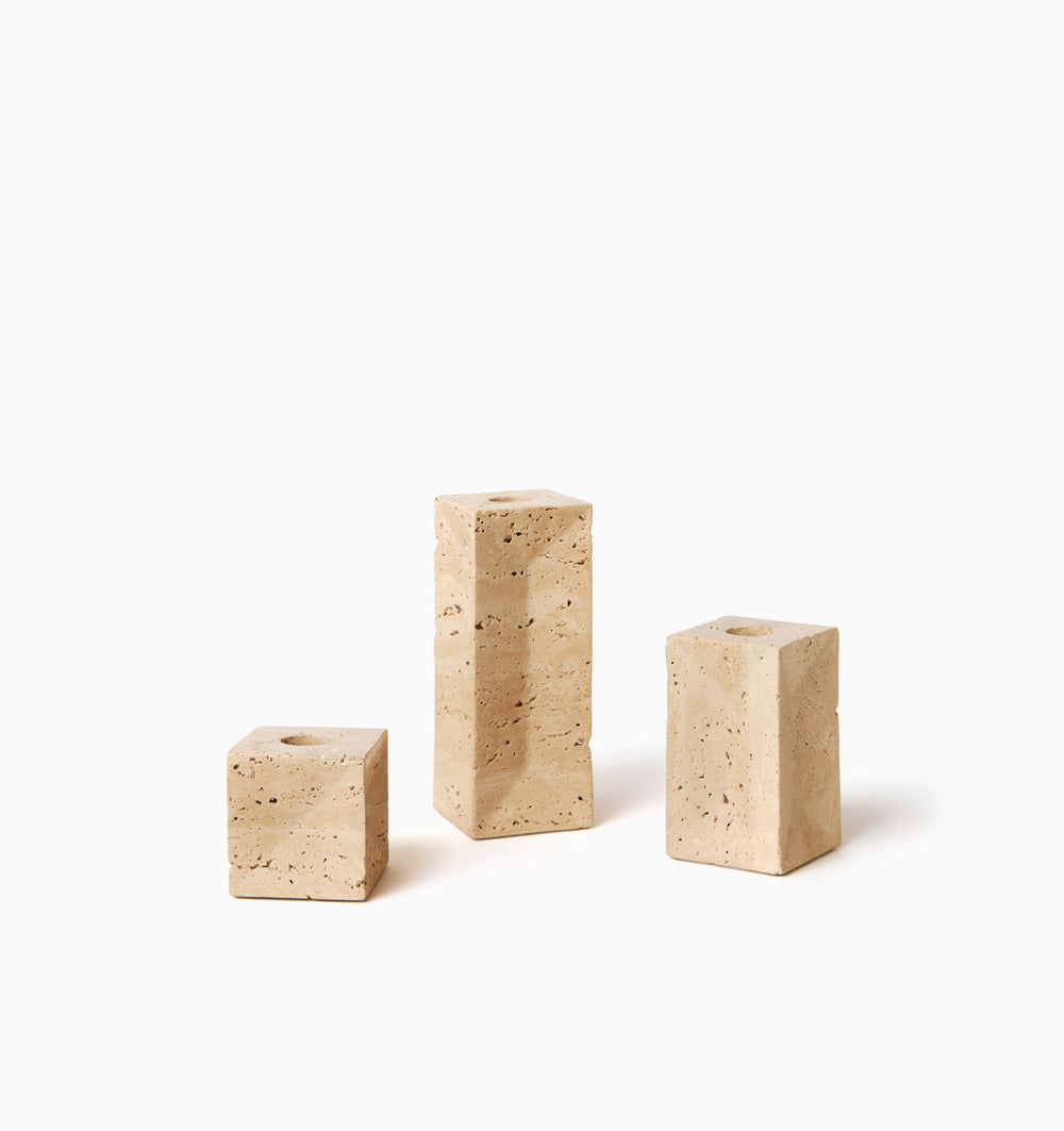 Travertino Candle Holders by SFERRA