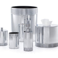 Silvio Knurl PC Sleek Chrome Vanity Set by LaBrazel