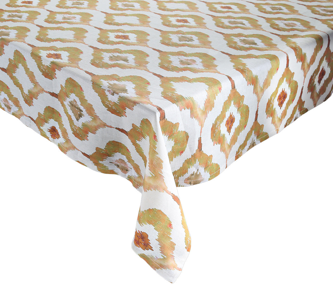 Watercolor Ikat Tablecloth in Rust by Kim Seybert