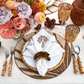 Royal Palm Placemat in Natural & Brown