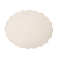 Victoria Oval Scallop Placemat by Deborah Rhodes