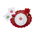 Vintage Bauble Embroidered Napkin by Deborah Rhodes