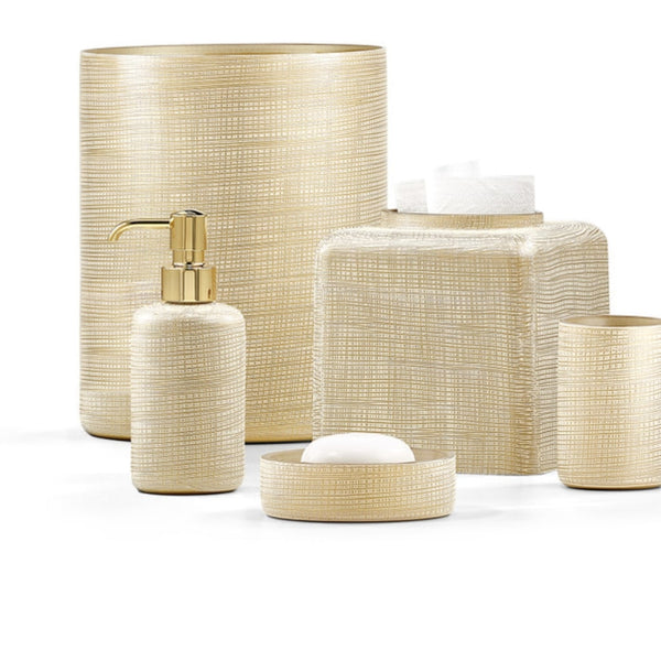 Woven Gold Luxury Bath Vanity Set