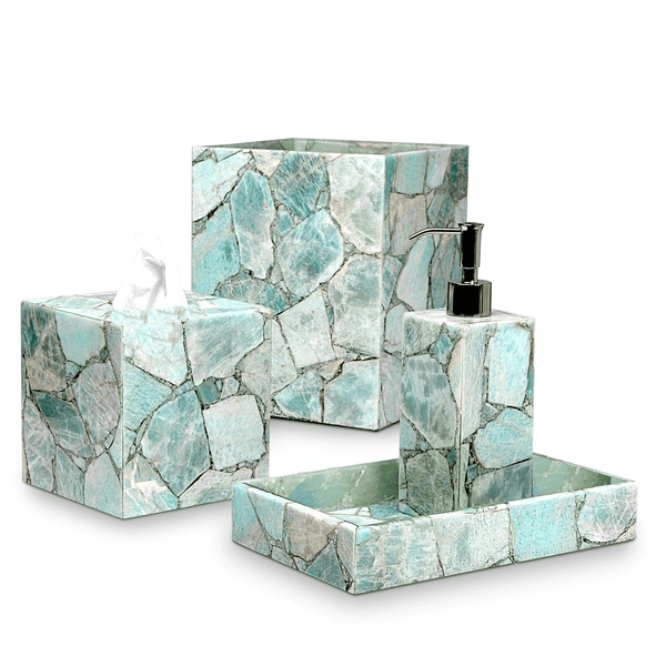 Amazonite Gemstone Premium Vanity Set