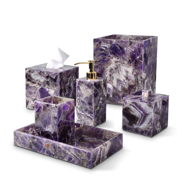Amethyst Gemstone Premium Vanity Set