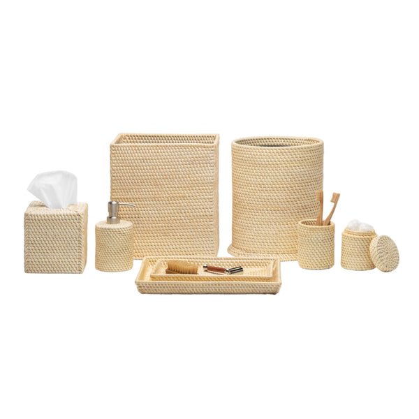 Dalton Cream Rattan Vanity Set
