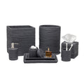 Dalton Dark Gray Rattan Vanity Set by Pigeon and Poodle
