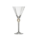 Daphne Wine Glass in Clear & Gold by Kim Seybert