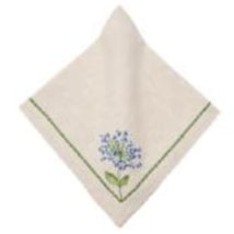 Allium Burst Embroidered Napkin by Deborah Rhodes