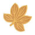 Harvest Leaf Embroidered Coasters by Deborah Rhodes