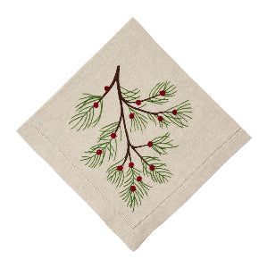 Flax Juniper Berry Napkin by Deborah Rhodes