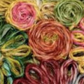 Patchwork Daisy Round Placemat by Deborah Rhodes