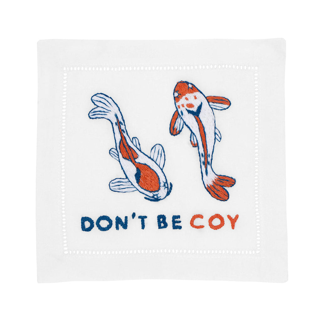 Don't Be Coy Cocktail Napkins by August Morgan