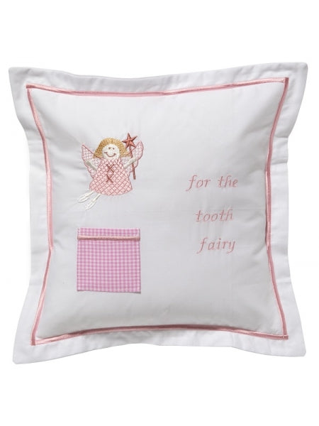Tooth Fairy Pillow Cover, Pink Funky Fairy