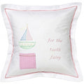 Tooth Fairy Pillow Cover, Pink Sailboat