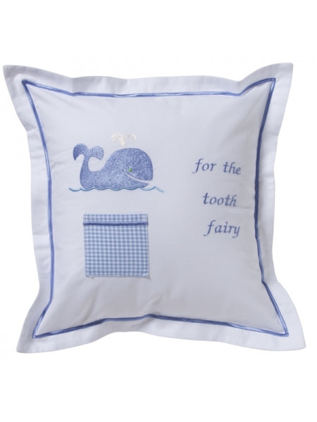 Tooth Fairy Pillow Cover, Blue Whale