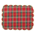 Holiday Threads Placemat in Red, Green & Gold