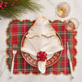 Holiday Threads Placemat in Red, Green & Gold