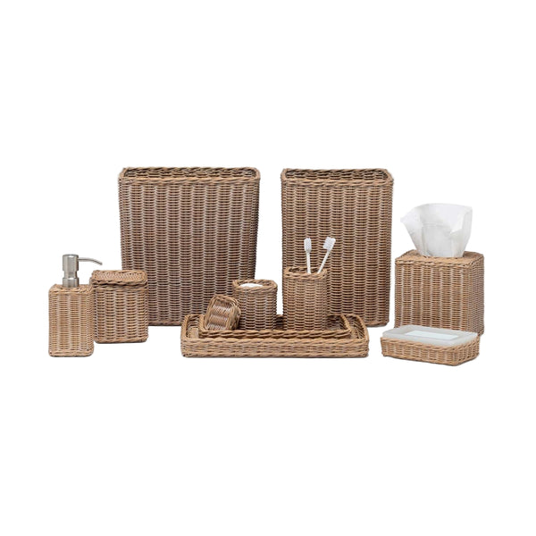 Kardia Mocha Whitewashed Vanity Set