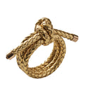 Rope Knot Napkin Rings in Metallic Tones by Kim Seybert