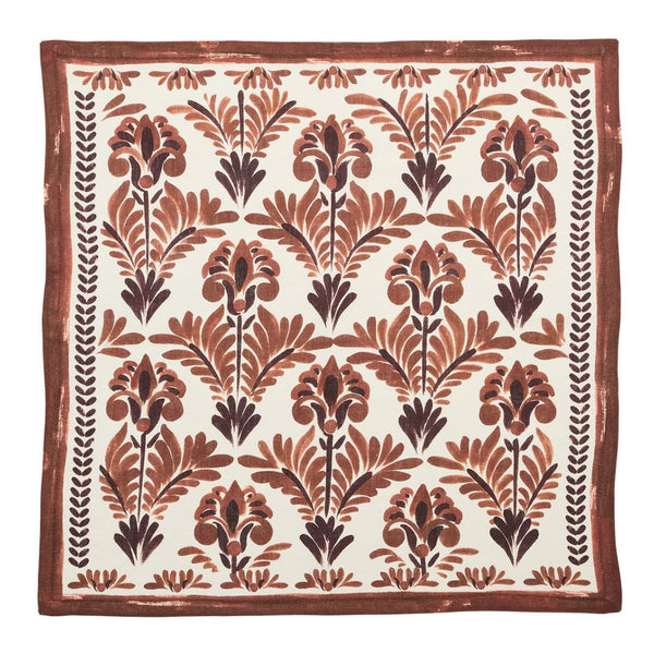Botanica Napkin in Ivory & Brown