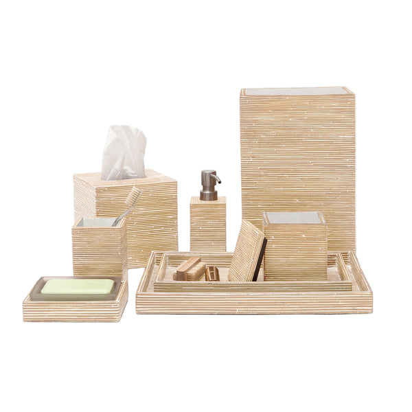 Kona Bleached Rattan Vanity Collection