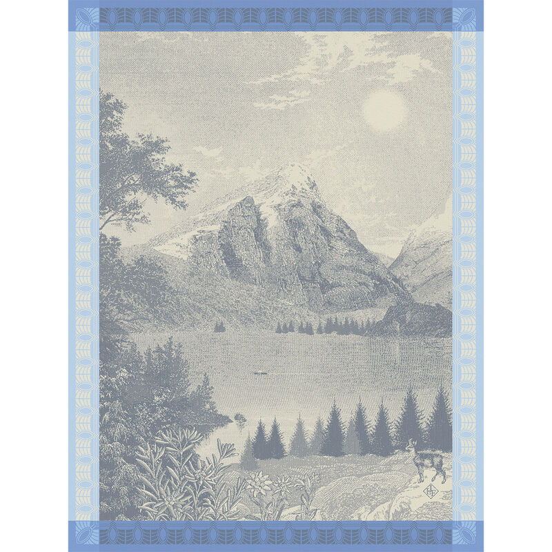 Altitude Cotton Tea Towel by Le Jacquard Francais